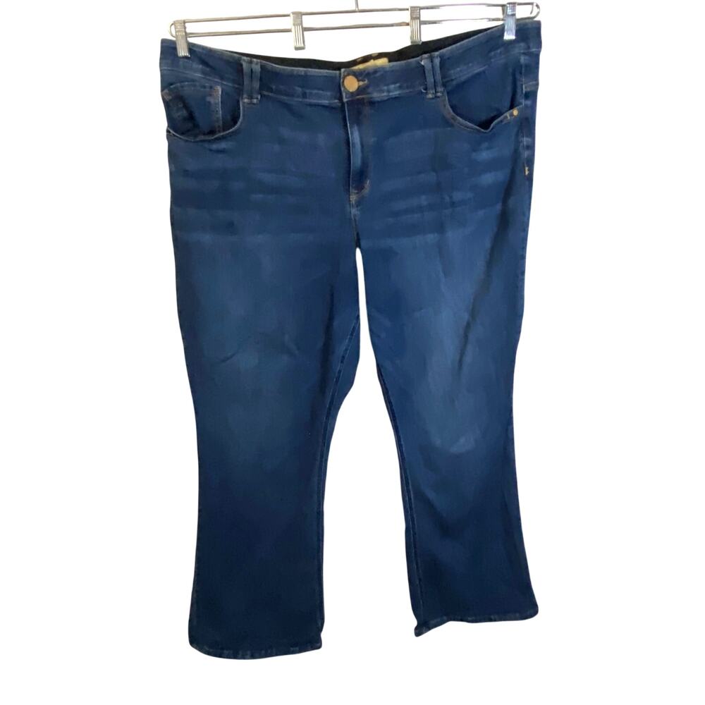 Democracy Ad-Technology Medium Wash High Rise Kick Boot Jeans Plus Size 24W